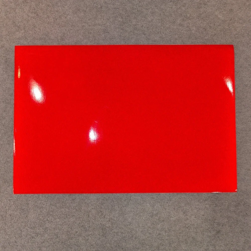 3M Scotchlite Reflective Graphic Film Series 680 Red Vinyl Sheet 10x15 Safety - Picture 3 of 6